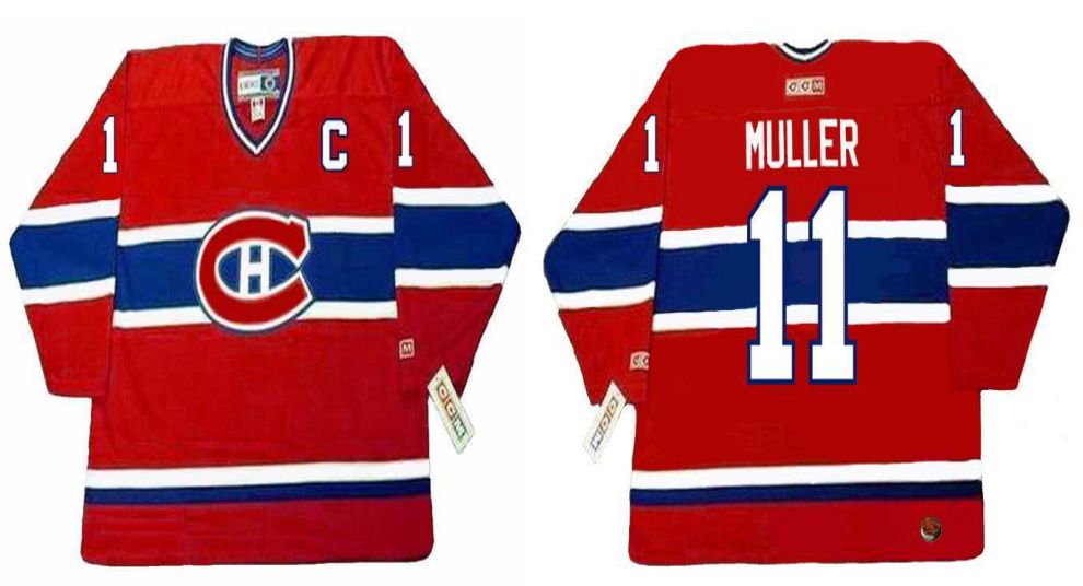 2019 Men Montreal Canadiens 11 Muller Red CCM NHL jerseys